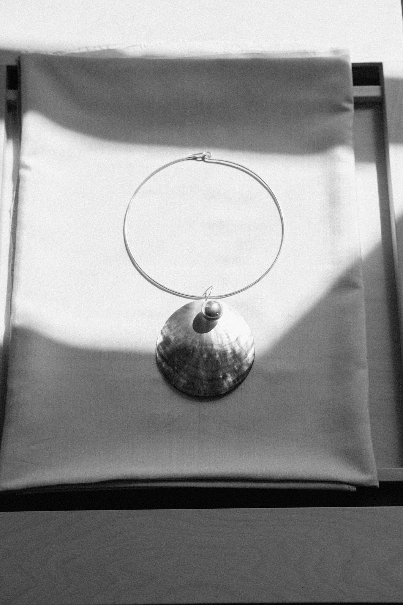 TWO MOONS TOTEM SILVER COLLAR