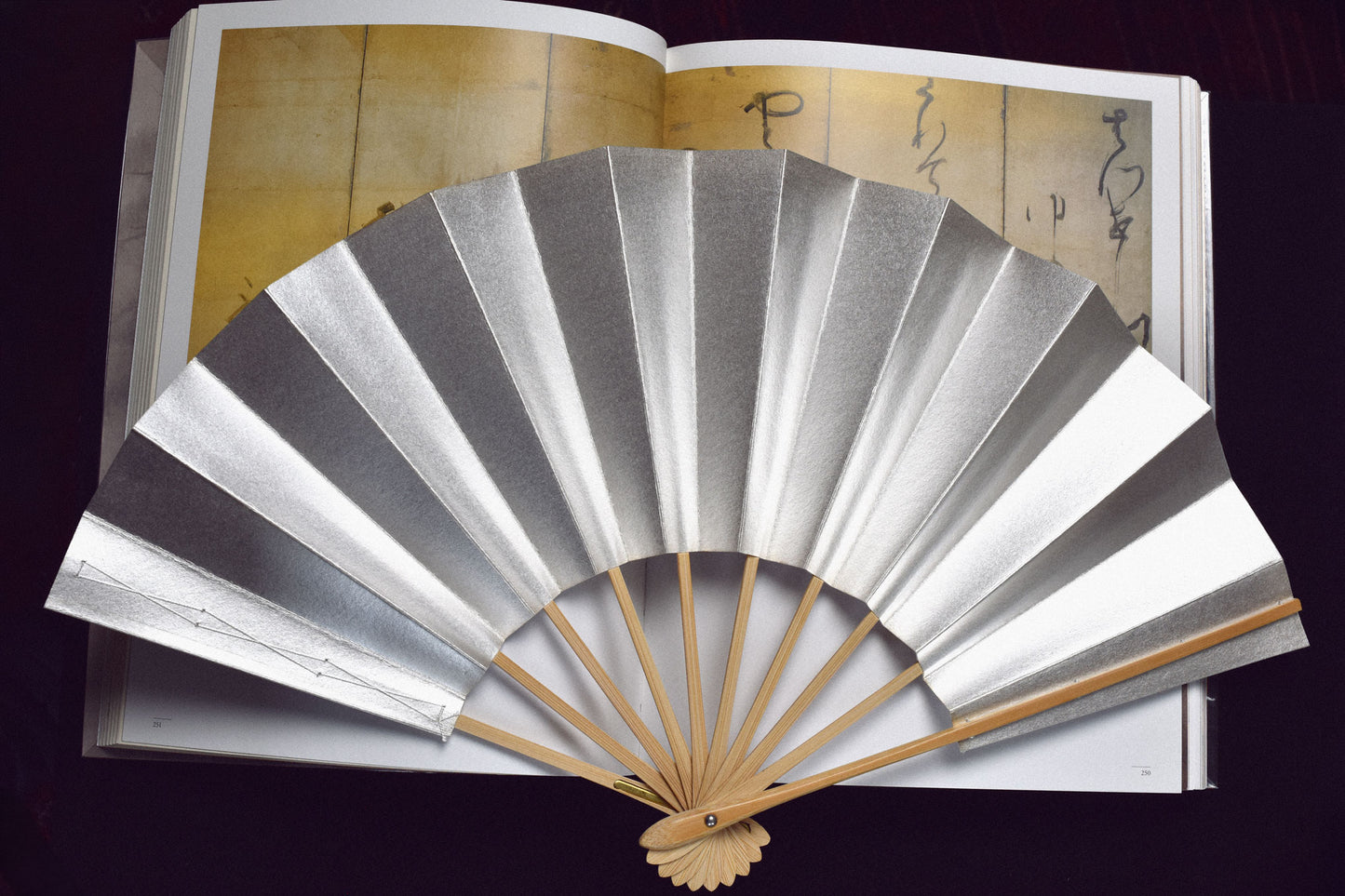 JAPAN EDIT — SILVER MOON SENSU - FOLDING FAN .02