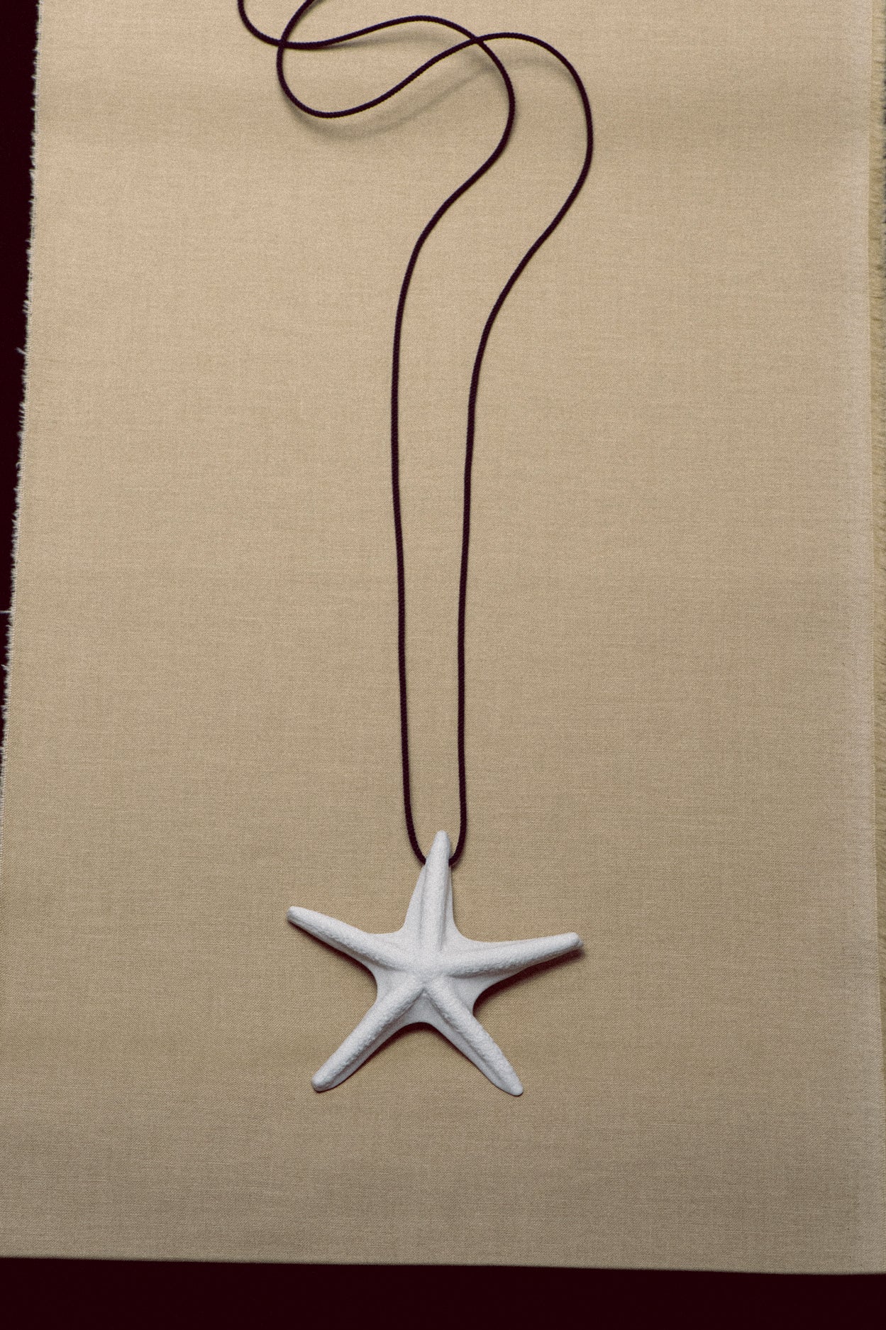 SEA STAR AMULET .01 SILK CORD PENDANT