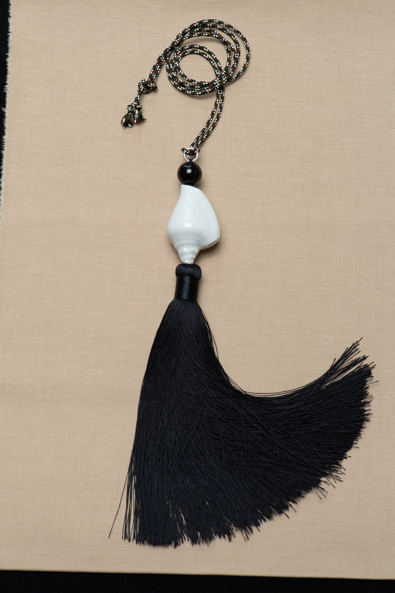 MANÀ x CARINA NICKLAS SHELL TASSEL NECKLACE .02  - WHITE