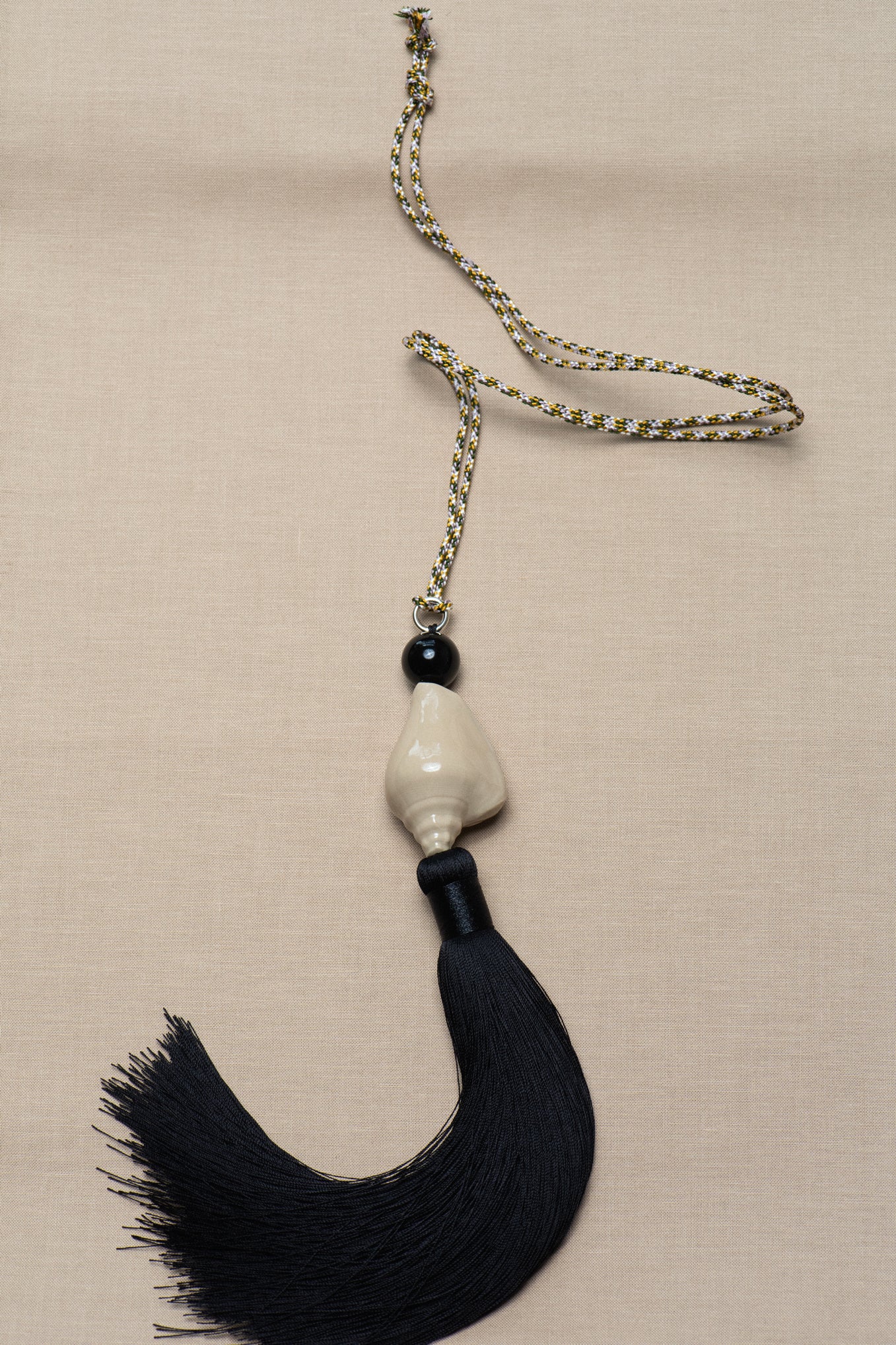 MANÀ x CARINA NICKLAS SHELL TASSEL NECKLACE .04  - BEIGE