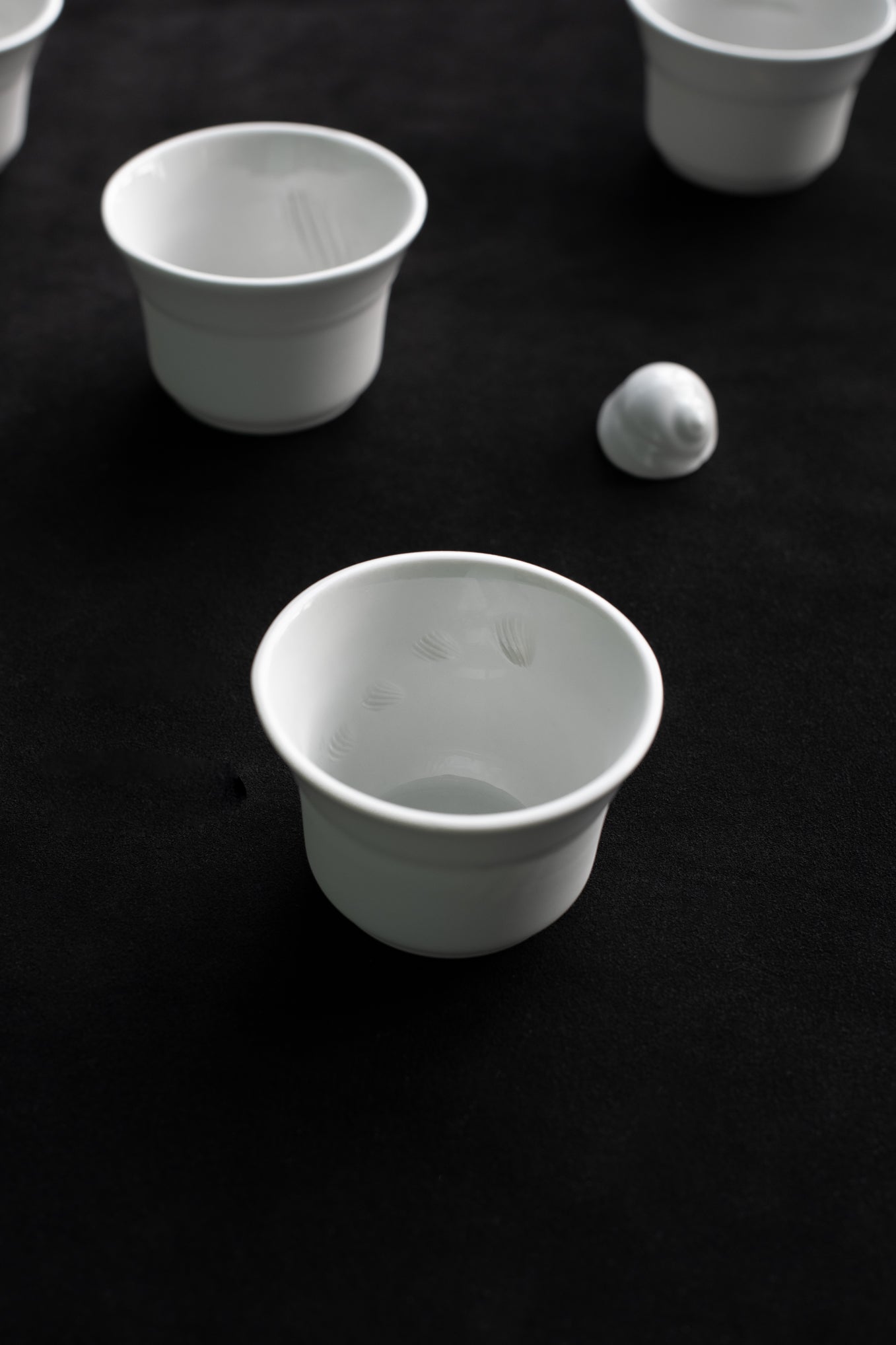 COSMOS SHELL PORCELAIN CUPS